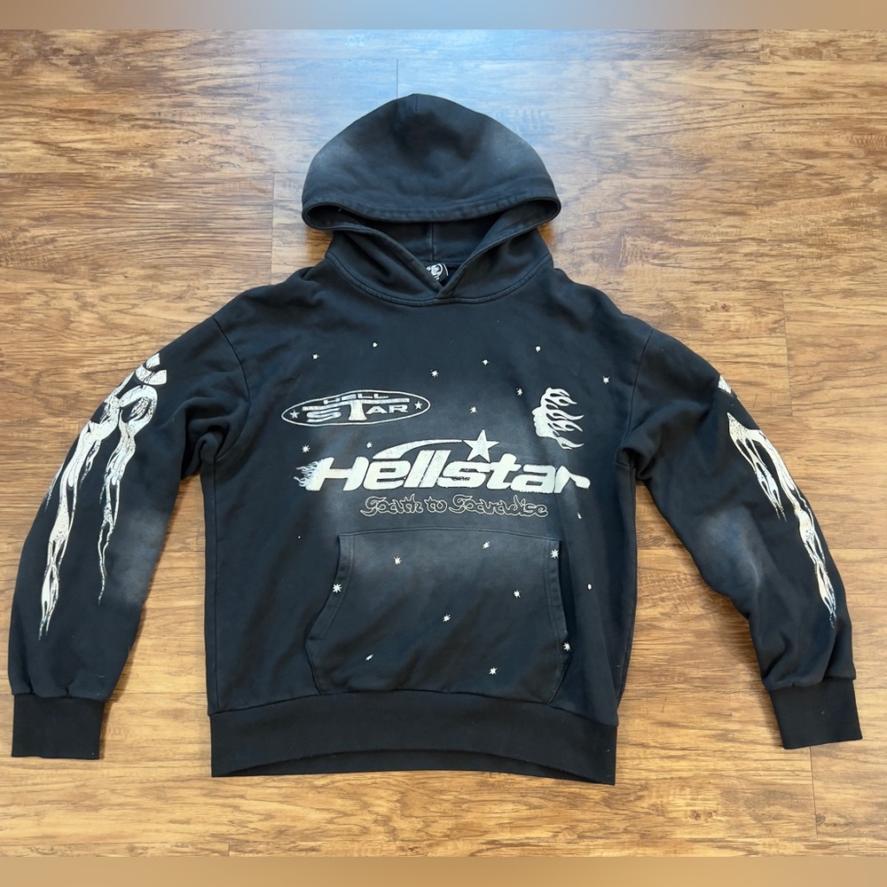 Black Hellstar Racer Hoodie For sale‼️‼️